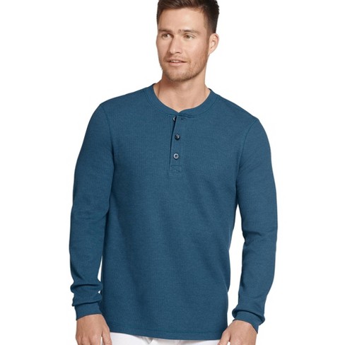 Womans Jockey Size Small Blue Longsleeve Tshirt 60% Cotton 40% Polyester