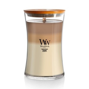 21.5oz Large Hourglass Jar Candle Café Sweets Trilogy - WoodWick - 1 of 4