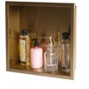 ALFI ABNP1616-BG 16Inch x 16Inch Brushed Gold PVD Steel Square Single Shelf Shower Niche - 4 of 4