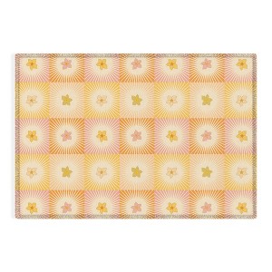 Iveta Abolina Cheerful Sun Check Outdoor Rug - Deny Designs - 1 of 4