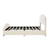 Okak Platform Bed Frame Velvet Upholstered Modern Bed with Vertical Channel Tufted Headboard Noise-Free No Springs Required - 3 of 4