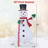 Costway 5 FT Pre-lit Christmas Snowman Pop-up Xmas Holiday Decoration with 180 LED Lights - 3 of 4