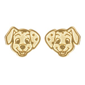 Disney Classics 101 Dalmatians 14k Gold Stud Earrings - 1 of 4