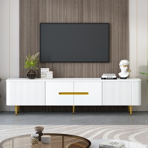 Bella Depot 78.7" Entertainment Center Media Console Cabinet up to 85" - 1 of 4