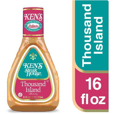 Ken's Steak House Thousand Island Salad Dressing 16 fl. oz. (Pack of 4)
