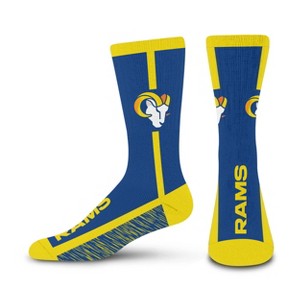 NFL Los Angeles Rams Rise Up Crew Socks - 1 of 3