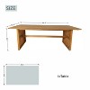 Moda Furnishings 6 - Person Acacia Wood Rope Weaving Patio Outdoor Dining Set With Cream Cushions - 3 of 4