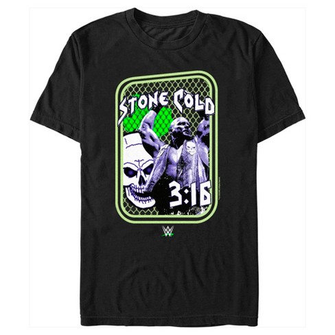 WWE Mens T-shirt Stone Cold Steve Austin 3:16 Black S - XXL Official