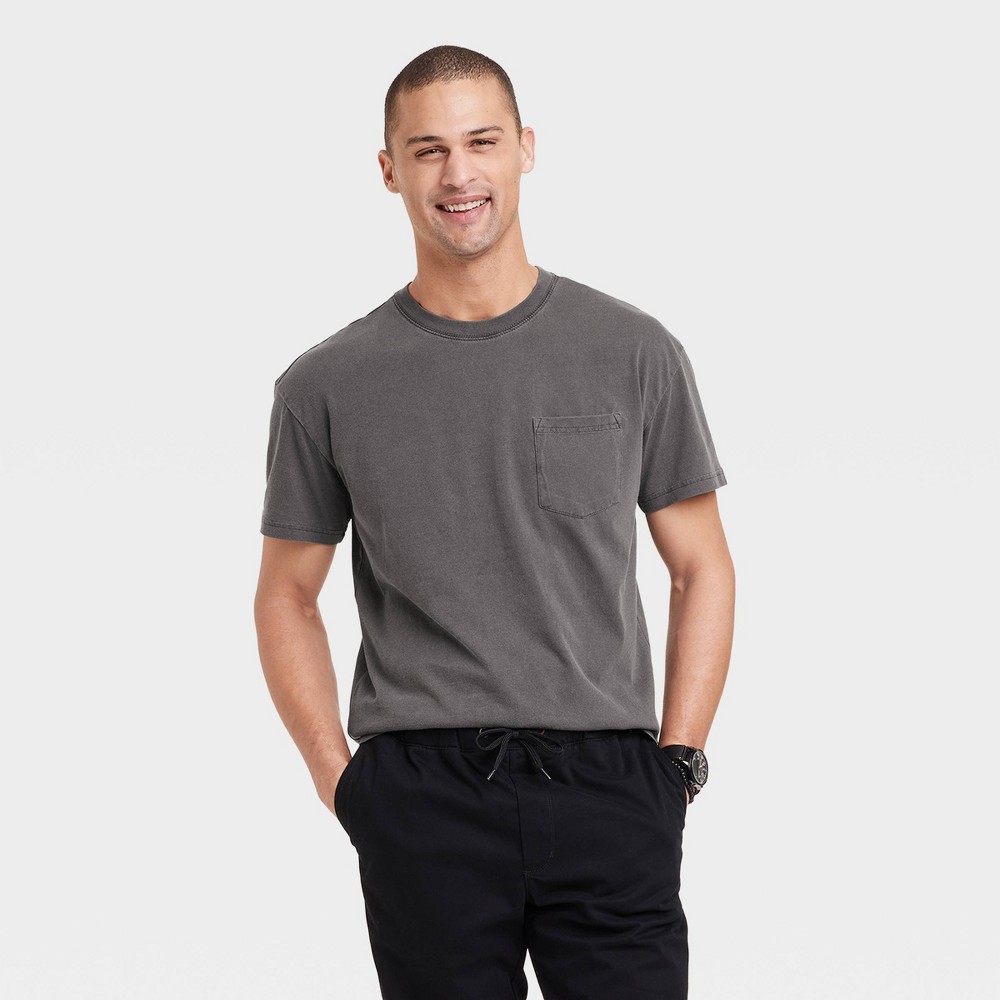men's heavyweight short sleeve t-shirt - goodfellow & co™ hematite xxl