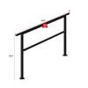 FUFU&GAGA Black Metal Stair Handrail for Indoor & Outdoor Use - 3 of 4