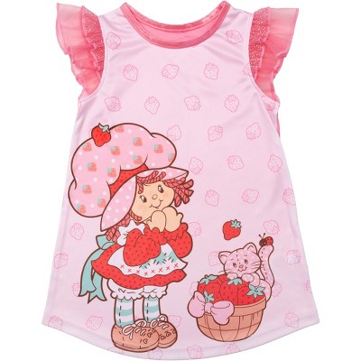 Strawberry Shortcake Toddler Girls' Soft & Cute Polyester Nightgown