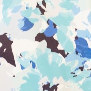 aqua blue floral