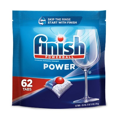 Finish Fresh Power Dishwasher Detergent Tablets - 62ct