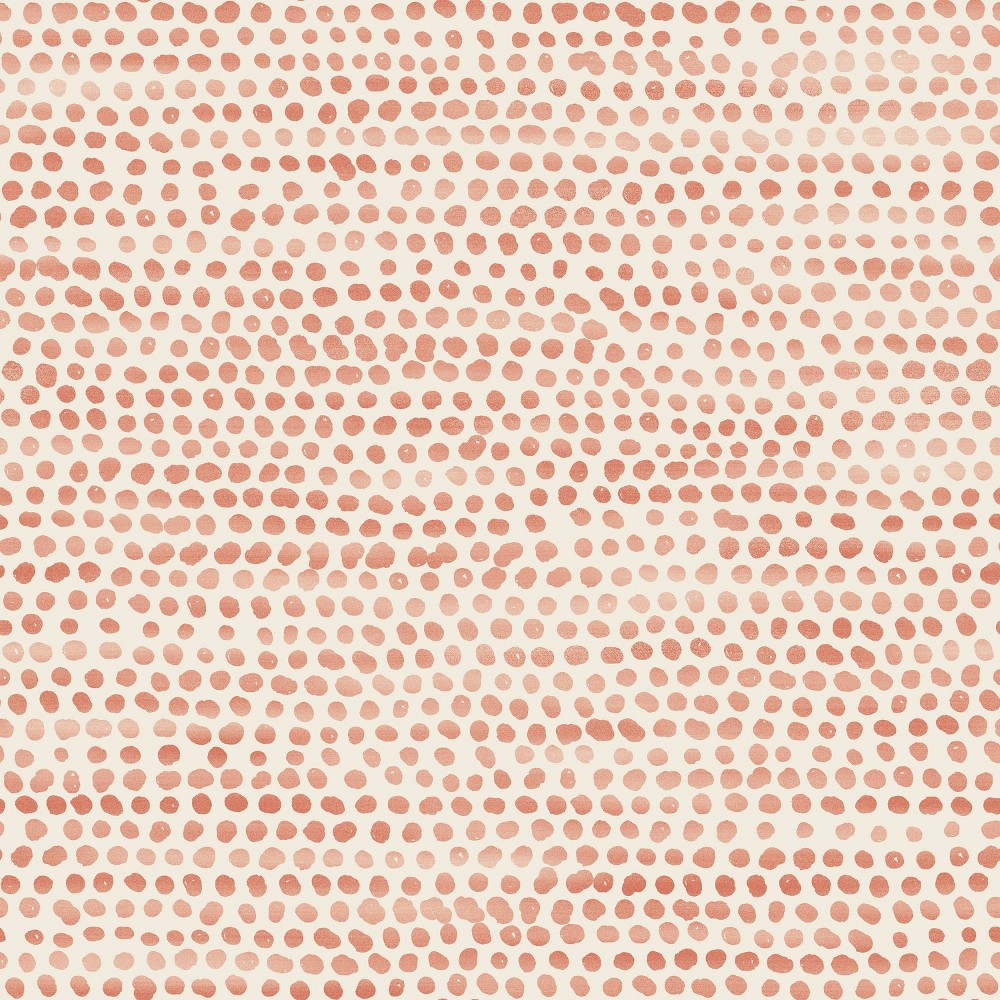 Photos - Wallpaper Tempaper & Co. 15 sq ft Moire Dots Peel and Stick  Matte Orange Matte Orange
