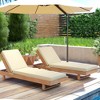 Outsunny 2-Piece Patio Chair Cushions with Back, 72" x 21" x 3" Replacement Cushions with Ties for Outdoor Lounge Chair - 3 of 4