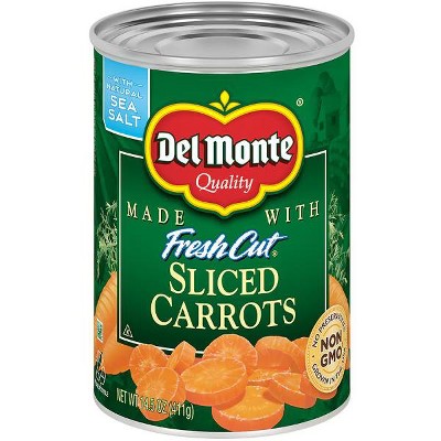 Del Monte Sliced Carrots, Canned Vegetables, 14.5 oz
