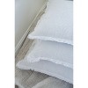 Sky Blue Pinstripe Fringe Linen Pillow - 4 of 4
