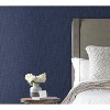 RoomMates Faux Grasscloth Weave Navy Peel and Stick Wallpaper - 3 of 4