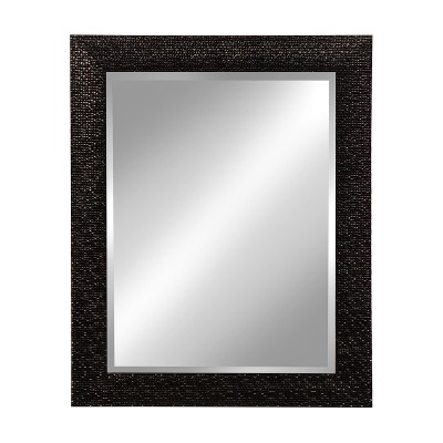 framed beveled mirror