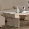 Sapphtopaz Farmhouse Coffee Table Home Decor Wood Dining Table Retro Coffee Tables for Living Room, Bedroom - 2 of 4