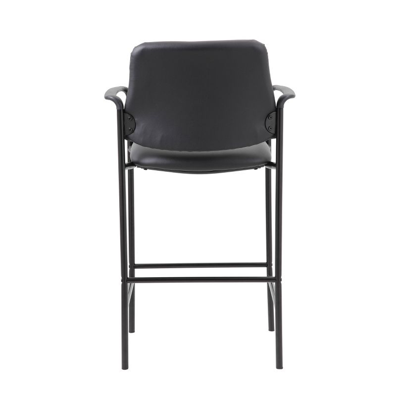 Stool with Arm Black- Boss Office Products, 6 of 9