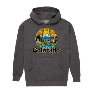 Men's - Instant Message - Groovy Colorado Graphic Fleece Pullover Hoodie - 1 of 4