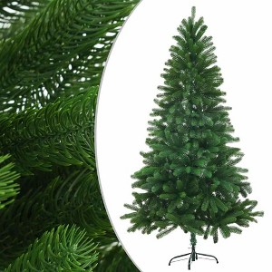 vidaXL Christmas Tree Artificial Xmas Tree with Needle-Shaped Branches Green - 59.1" Green - 1 of 4
