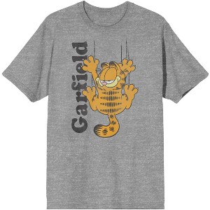 Garfield Claws and Logo Athletic Heather Graphic Tee - 1 of 3