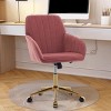 GlasFlength Task and Office Chairs Adjustable Office Chair Ergonomic Swivel Chair Computer Chair for Long Sitting, Red, 24.6"*22.84"*38" - 2 of 4