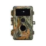 BlazeVideo 24MP 1296P Waterproof Trail Video Camera with Stealthy Camouflage, Night Vision, No Glow, Motion Activated for Wildlife Hunting/Security