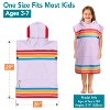 SUN CUBE Lightweight Kids Towel Changing Swim Robe Surf Beach Towel, Quick Dry Microfiber Hooded for Boys Girls 3-7 Years - 3 of 4