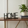 HomeRoots 11" Black Metal Home Tabletop Sign - 2 of 4