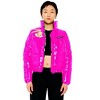 Members Only Space Jam High Shine Puffer With Printed Lining Jacket - 4 of 4