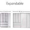 LunaLulinlk 7 Component Expandable Utensil Drawer Organizer Cutlery Tray Silverware Flatware Storage Divider - 2 of 4