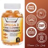 Omega 3 Fish Oil Gummies, Heart Healthy Omega 3 Gummy Supplement with High Absorption DHA & EPA, Extra Strength Joint & Brain Support - 60 Gummies - 3 of 4