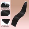 Jessie's Wig 16-26 Inch Tape In Hair Extensions 50g For Women Thin Hair Straight #1B 20 Pcs/Pack - 2 of 4