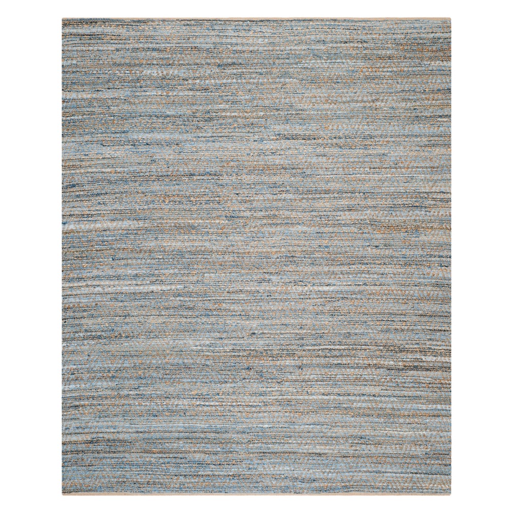 11'X15' Solid Area Rug Natural/Blue - Safavieh