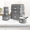 Sorbus 8 Piece Quilted China Dinnerware Storage Cases - for Dinnerware, Mugs, Cups - 2 of 4