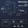 Mixxidea Waterfall Bathroom Sink Faucet 3 Hole, 8 inch with Pop Up Drain Matte Black & Rose Gold - 3 of 3