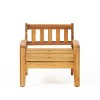 Sapphtopaz Outdoor Dining Chairs Modern Outdoor Patio Chairs with Wood Frame, Cushions for Garden, Balcony - 4 of 4