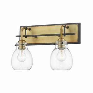 Z-Lite Kraken 2 - Light Vanity in  Matte Black/Olde Brass - 1 of 1
