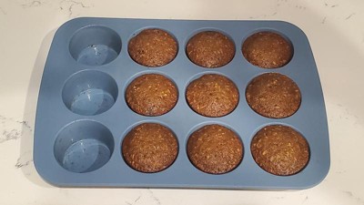 Silicone Muffin Pan & Mini Cupcake Baking Set (12 & 24 Cup) - Non Stick  Mini Muffin Tin - BPA Free & Dishwasher Safe Silicon Bakeware Pans/Tins 