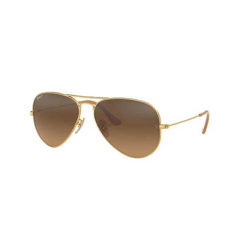 Ray-ban Aviator Rb3025 55mm Gender Neutral Pilot Sunglasses Polarized ...