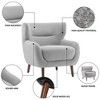 DYHOME Tufted Accent Chair, Wingback Upholstered Armchair for Living Room, Bedroom - 3 of 4