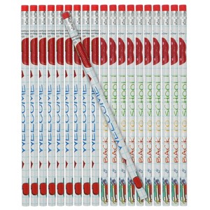 4E's Novelty 32 Pack Welcome Back Pencils, Motivational Pencils for Kids, Fun Pencils for Students - 1 of 4