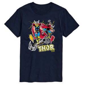 Men's - Marvel - Thor Stickers Style Short Sleeve Graphic T-Shirt - 1 of 4
