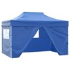vidaXL Party Tent Steel Blue 600D Oxford fabric with PVC coating 10x13 ft - 2 of 4