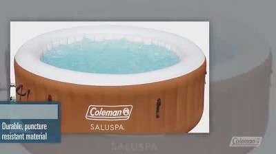 Coleman Ponderosa 4-Person Round Inflatable Hot Tub with EnergySense Cover