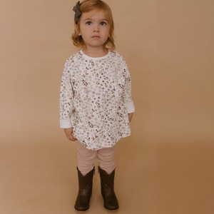 Makemake Organics Organic Peplum Top & Leggings Set - Garden - 1 of 3
