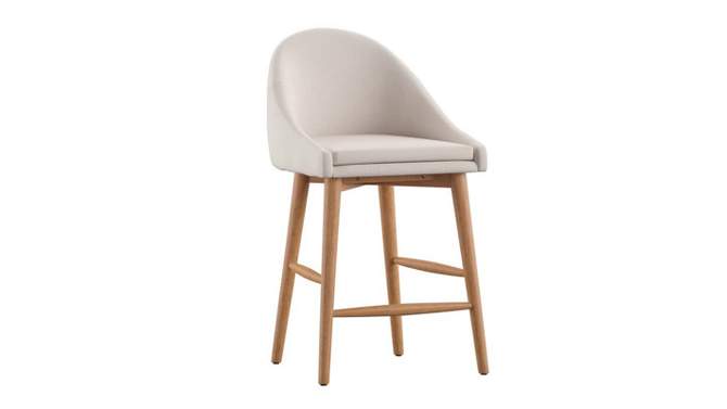 Set of 2 24" Conrad Natural Danish Modern Counter Chair - Inspire Q, 2 of 9, play video